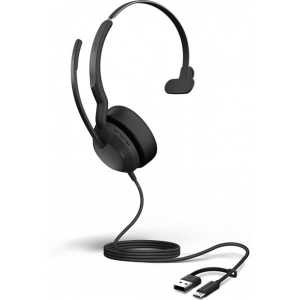 Jabra Evolve2 50, USB C/A, UC Mono-headset