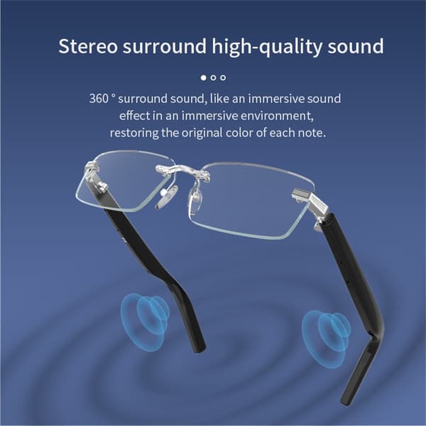 Trådløs Musik Bluetooth 5.3 Smart Glasses Mikrofon Højttaler Cykling Løb