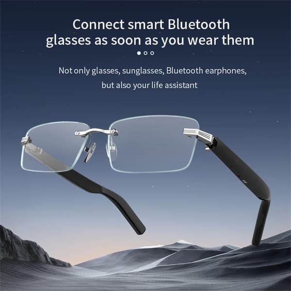 Trådløs Musik Bluetooth 5.3 Smart Glasses Mikrofon Højttaler Cykling Løb