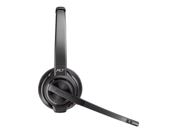 Poly Savi 8220 Office - Savi 8200 series - headset - på örat - DECT - trådlös - aktiv brusradering - svart - Zoomcertifierad