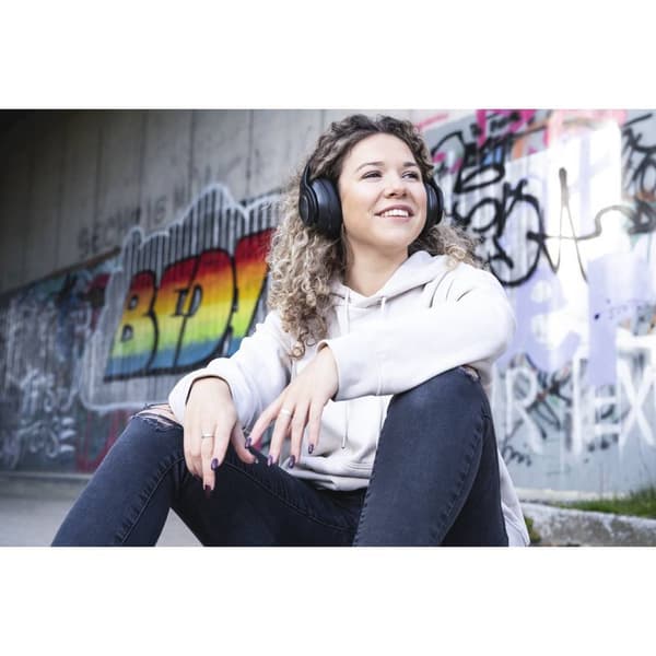 Hama Passion Turn HiFi Over Ear-hörlurar Bluetooth Stereo Svart Hopfällbara, Headset, Volymkontroll, Vändbara kåpor