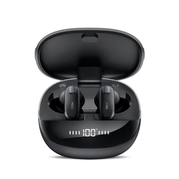 MIXX Hodetelefon Mini Charge 2 In-Ear Tws Qi Trådløs Svart