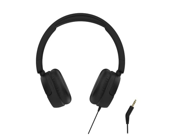 Streetz H100 Hovedtelefoner, foldbar, 3,5 mm, sort, Ledningsført, Musik, 20 - 20000 Hz, Hovedtelefoner, Sort