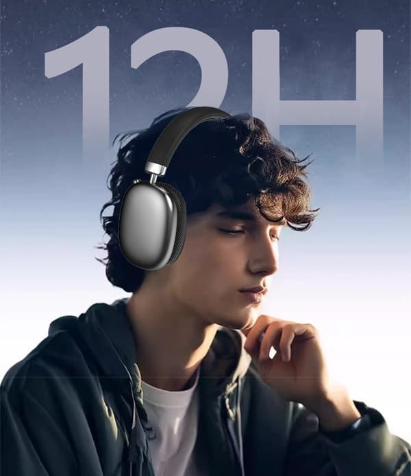 P959 Bluetooth-hodetelefoner med TF-/AUX-/FM-støtte