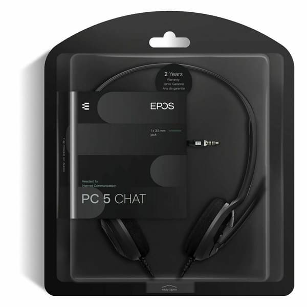 Kuulokkeet mikrofonilla Epos PC5 Musta