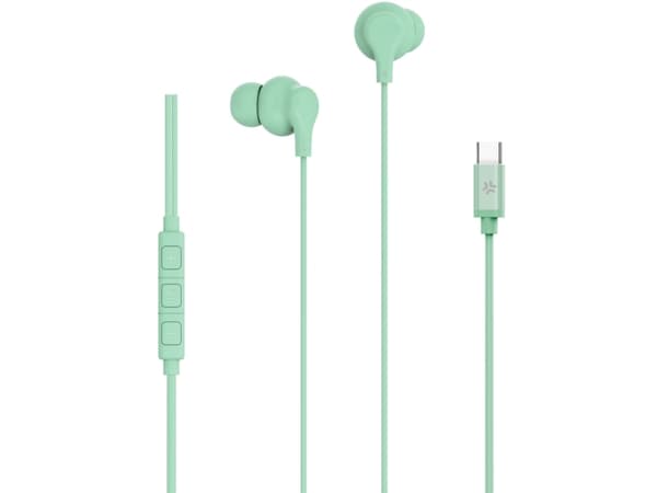Hörlurar In-Ear Kabel USB-C UP1600 Ljusgrön