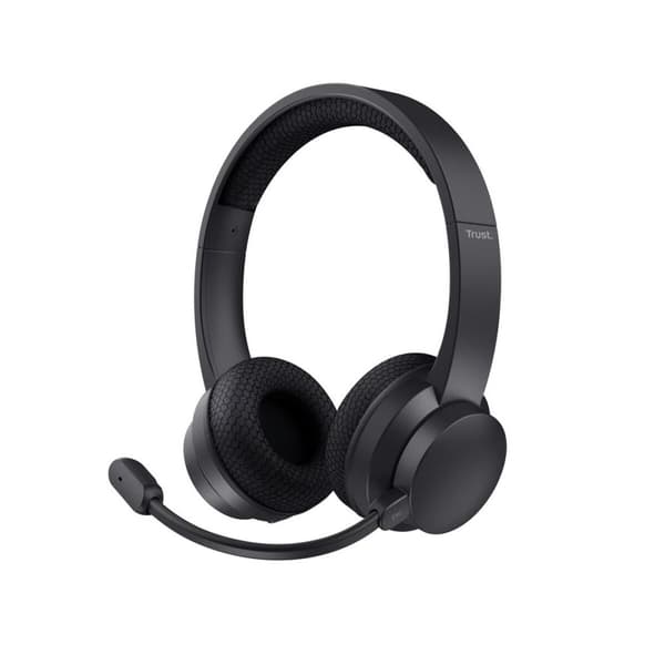 Hovedtelefoner Trust 25463 Sort