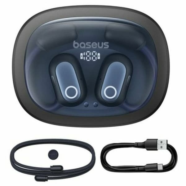 Hovedtelefoner Baseus A00073200123-00 Sort
