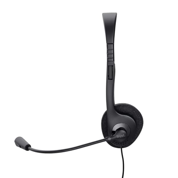 Hovedtelefoner med mikrofon Trust 21665 Sort