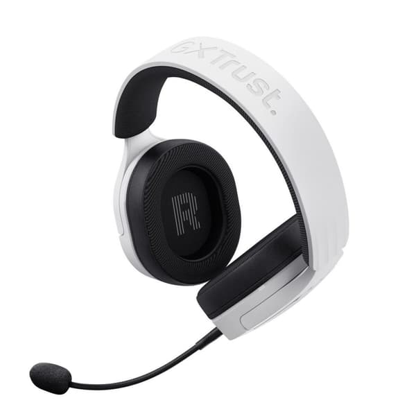Gaming headset med mikrofon Trust 25304 Hvid Sort Multifarvet
