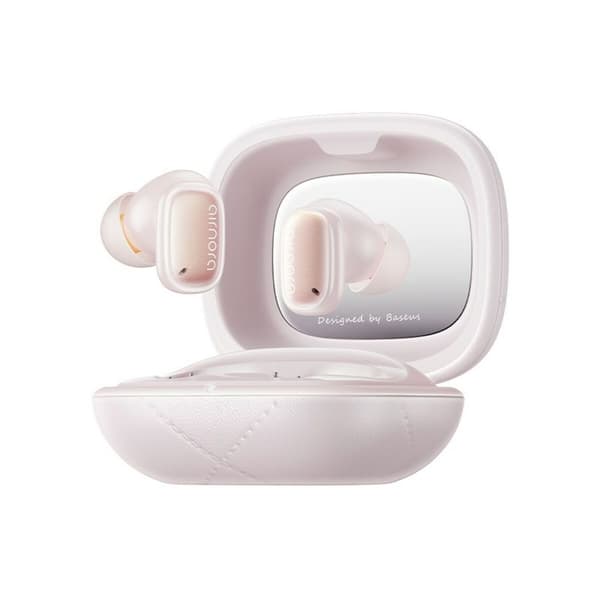 Trådløse høretelefoner med etui til opladning Baseus AirNora 3 Pink