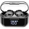 Miniatyrbillede 1 af 6: Trådløse høretelefoner med etui til opladning TOZO T18 CRYSTAL BUDS Sort