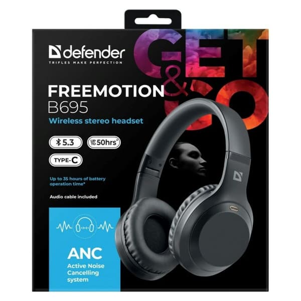 Bluetooth Huvudbands Hörlurar Defender FREEMOTION B695 ANC