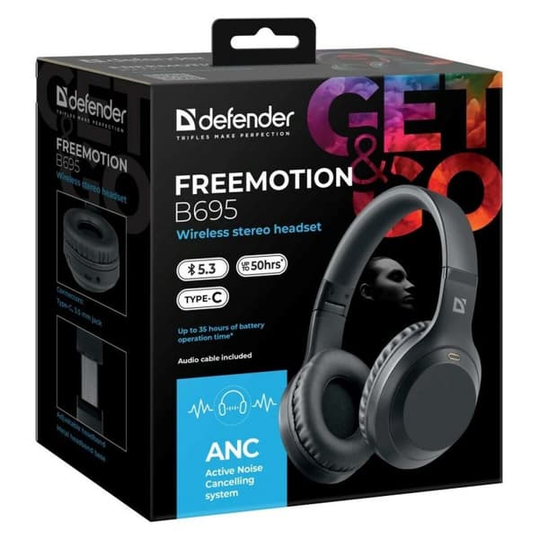 Bluetooth Huvudbands Hörlurar Defender FREEMOTION B695 ANC