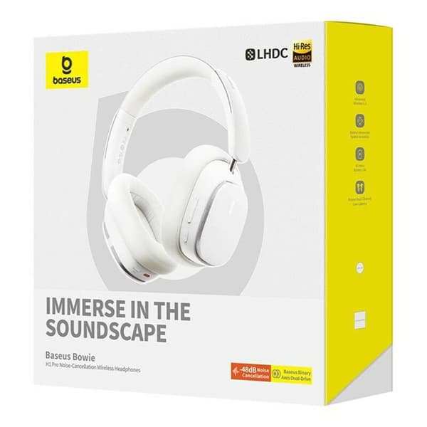 Bluetooth-Panta-Kuulokkeet Baseus Bowie H1 Pro Valkoinen