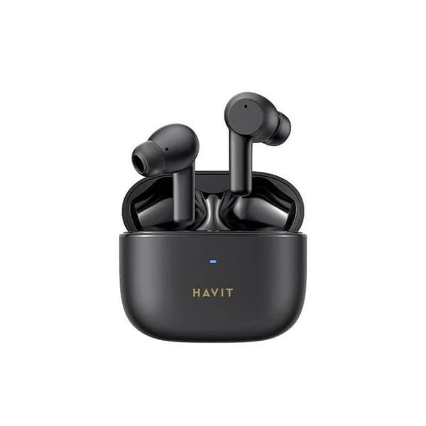 Trådløse høretelefoner med etui til opladning Havit TW958 PRO Sort