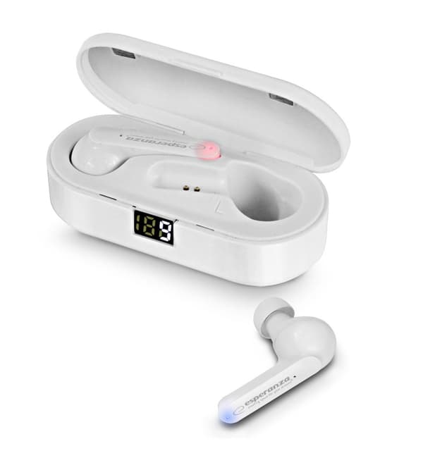 Esperanza EH230W Bluetooth In-Ear Hovedtelefoner TWS Hvide