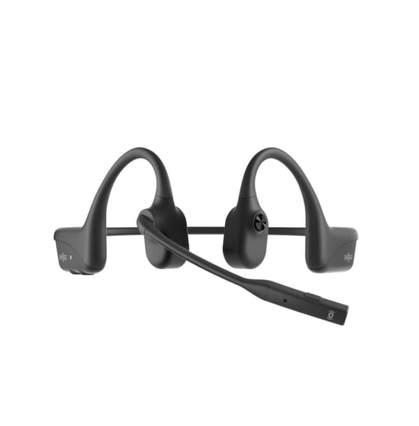 SHOKZ OpenComm2 UC 2025 Opgrader trådløst Bluetooth-headset med benledning til videokonferencer, USB-C-opladeport og USB-C-adapter | 16 timers taletid