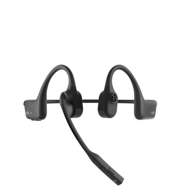 SHOKZ OpenComm2 2025 Opgrader trådløst Bluetooth-headset til videokonferencer med benledning og USB-C-opladningsport | 16 timers taletid, 29 m trådløs