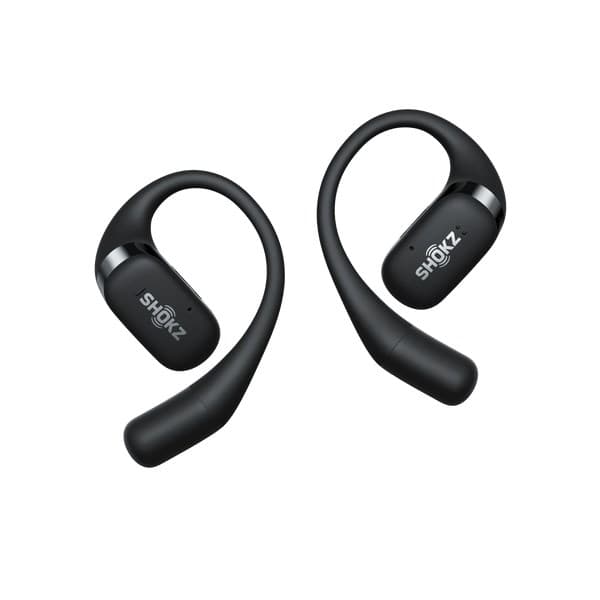 SHOKZ OpenFit -kuulokkeet langattomat korvakoukut puheluille/musiikille/urheilulle/jokapäiväiseen käyttöön Bluetooth musta