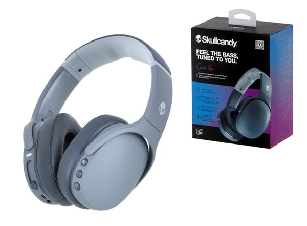 Skullcandy Crusher Evo Hovedtelefoner Kablede & Trådløse Hovedbøjle Opkald/Musik USB Type-C Bluetooth Grå
