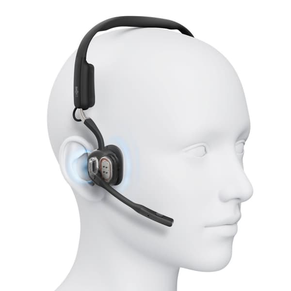 SHOKZ OpenMeet UC Langaton Bluetooth-luujohtoinen videoneuvottelukuulokemikrofoni USB-A-sovittimella