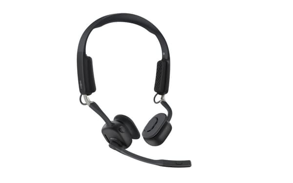 SHOKZ OpenMeet trådlöst Bluetooth-headset med benledningsteknik för videokonferenser