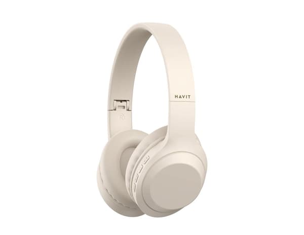 Havit H628BT - langattomat nappikuulokkeet, beige