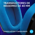 Miniatyrbilde 6 av 10: Hodetelefoner Logitech 939-002219 Svart Svart/Blå