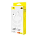Miniatyrbild 6 av 7: Baseus Encok CZ20 Headset Trådbundet In-ear Samtal/Musik USB Typ-C Vit