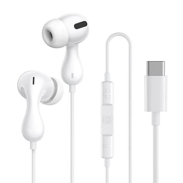 Baseus Encok CZ20 Headset Trådbundet In-ear Samtal/Musik USB Typ-C Vit