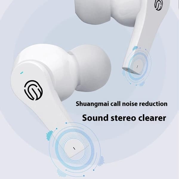 LENOVO LECOO In-Ear trådløse øretelefoner Bluetooth-hovedtelefoner Opladningsetui - Sort