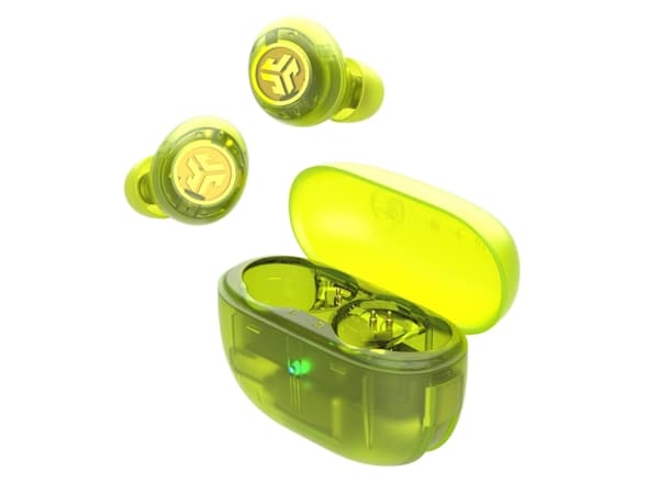 JLab Go Pop ANC, True Wireless Stereo (TWS), 20 - 20000 Hz, Samtaler/musikk, Hodesett, Teal, Gjennomsiktig
