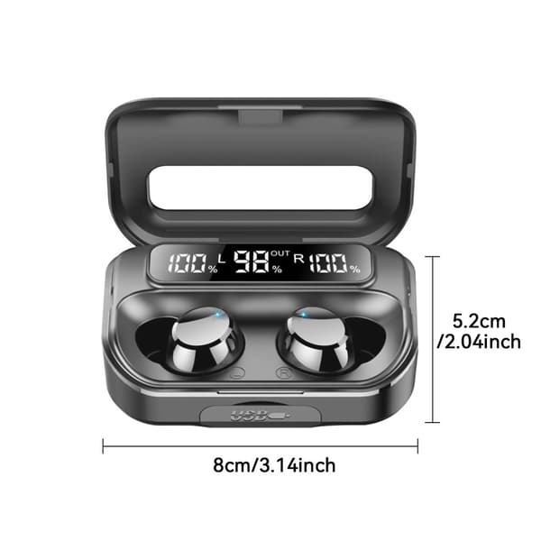 Q26 Bluetooth-kuulokkeet Digitaalinen näyttö In-Ear Langattomat kuulokkeet PowerBank-toiminto