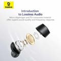 Miniatyrbillede 4 af 7: Hovedtelefoner med mikrofon Baseus A00023800223-00 Hvid