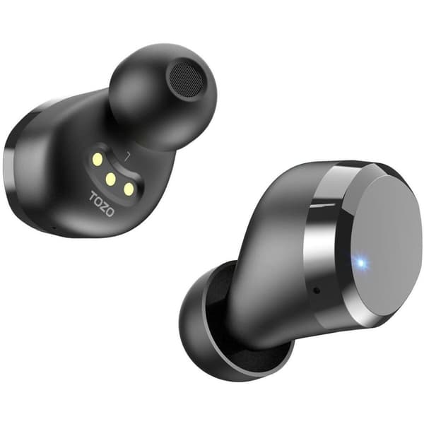 Trådløse høretelefoner med etui til opladning TOZO T12 PRO Sort