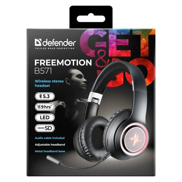 Pelikuulokkeet mikrofonilla Defender DEFENDER FREEMOTION B571