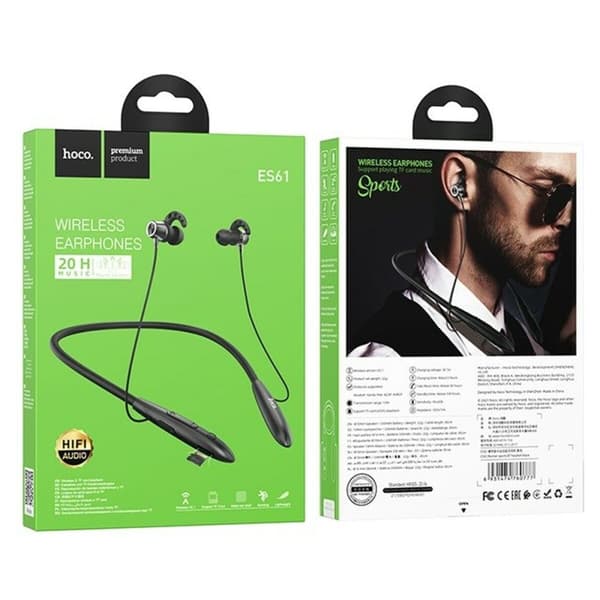 Bluetooth Urheilukuulokkeet Hoco ES61 Manner Sports Musta