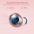 Miniatyrbilde 5 av 9: Q26 Bluetooth-hodesett Digital Display In-Ear trådløse hodetelefoner PowerBank-funksjon - Rosa