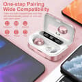 Miniatyrbilde 7 av 9: Q26 Bluetooth-hodesett Digital Display In-Ear trådløse hodetelefoner PowerBank-funksjon - Rosa