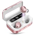 Miniatyrbilde 1 av 9: Q26 Bluetooth-hodesett Digital Display In-Ear trådløse hodetelefoner PowerBank-funksjon - Rosa