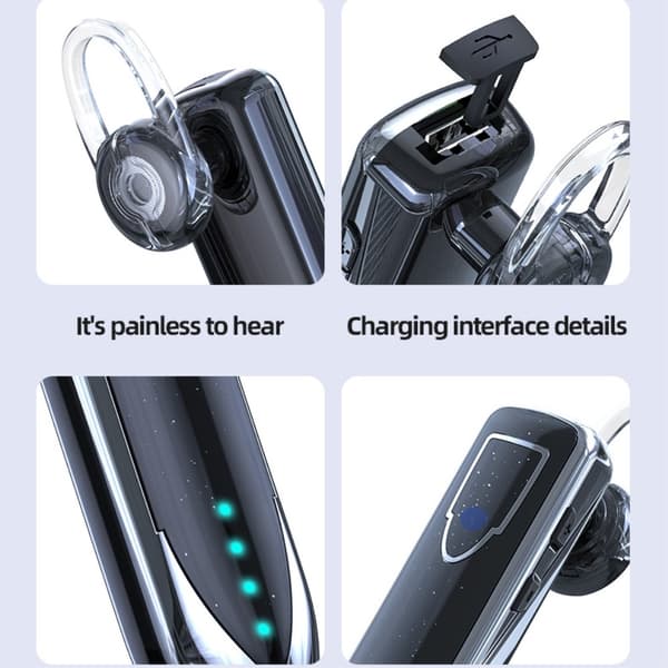 ME-3 Single Bluetooth 5.0 Headset HiFi Sound Business TWS Trådløs øretelefon