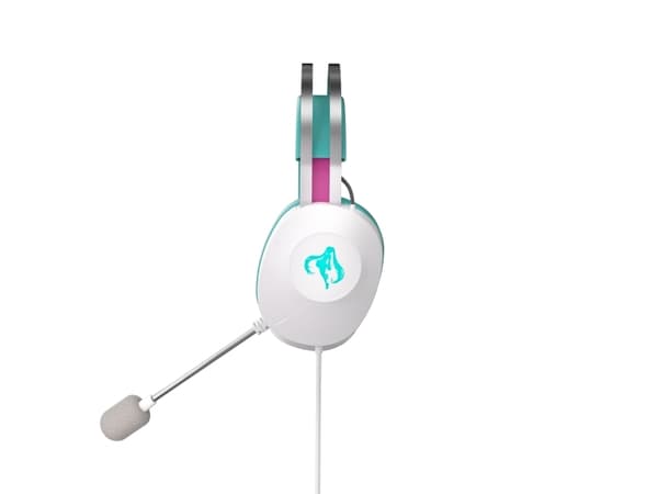 ASUS TUF Gaming H1 Gen II Hatsune Miku Edition, Kabel, Spela, 20 - 20000 hz, 297 g, Headset, Rosa, Turkos, Vit