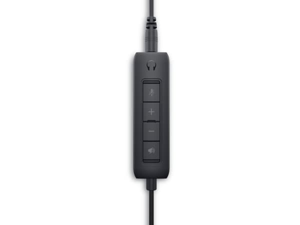DELL WH1022, Kabel, 20 - 20000 hz, Samtal/musik, 121 g, Headset, Svart