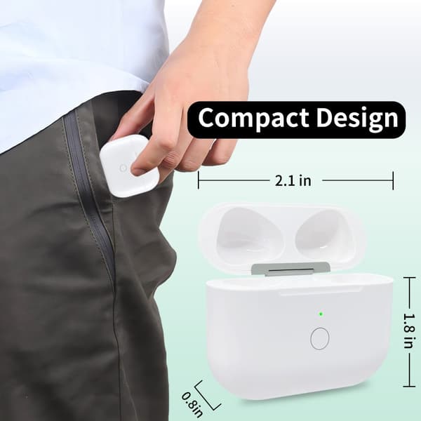 For AirPods 3 ladeveske Innebygd 620mAh batteri trådløs lading USB-C