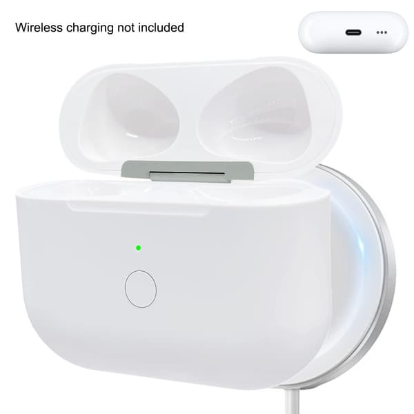 For AirPods 3 ladeveske Innebygd 620mAh batteri trådløs lading USB-C