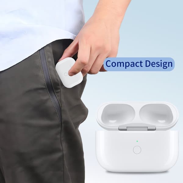 For AirPods Pro 2 / Pro ladeveske Innebygd 680mAh batteri trådløs lading