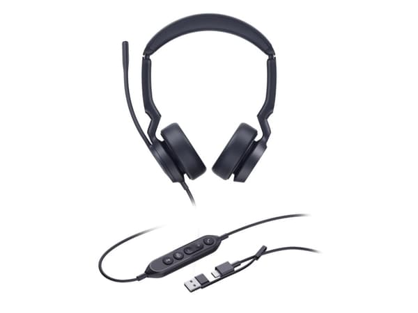 Yealink Headset UH44 Dual Teams USB-C/A - Headset (1308186)