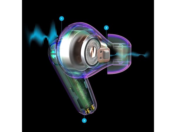 JLab Go Pods ANC, True Wireless Stereo (TWS), 20 - 20000 Hz, Opkald/musik, Headset, Violet