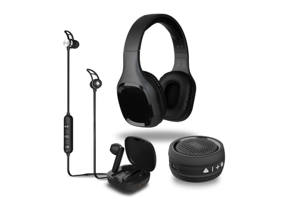 Denver BTC-412, Pääpanta, In-ear, Calls/Music, Musta, Kaksikanavainen, Langaton, Kiinteä
